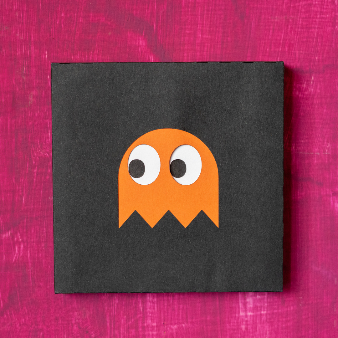 Quadro Pacman Fantasma Arancione1 Q_1080 Quadro Pacman Fantasma Arancione1 Q_1080